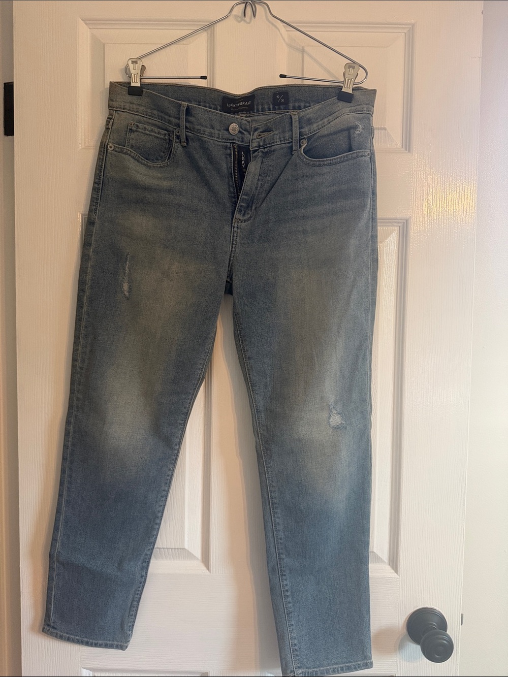 Lucky Brand Women's Faded Blue Straight Leg Jeans